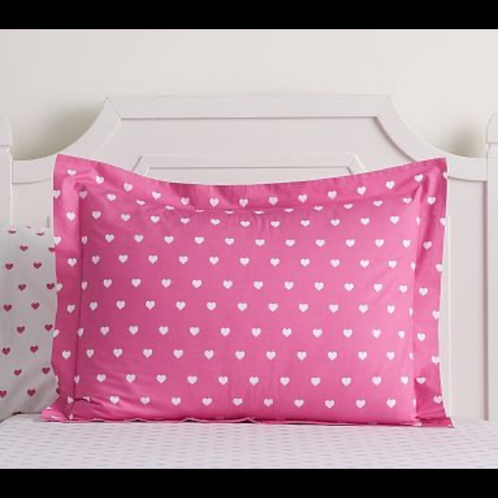 Pottery Barn Kids Organic Heart Standard Sham